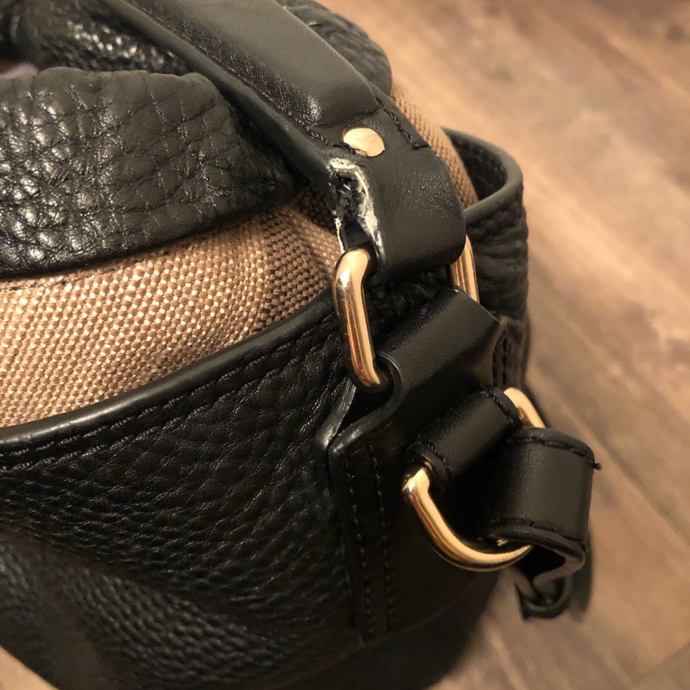Burberry Brit medium Ashby black leather hobo bag - Picture 6 of 8